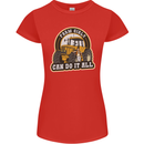 Farm Girls Can Do It All Funny Farmer Womens Petite Cut T-Shirt Red