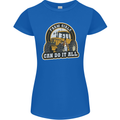 Farm Girls Can Do It All Funny Farmer Womens Petite Cut T-Shirt Royal Blue