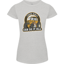 Farm Girls Can Do It All Funny Farmer Womens Petite Cut T-Shirt Sports Grey