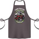 Farm Tractor Farming Farmer Cotton Apron 100% Organic Dark Grey
