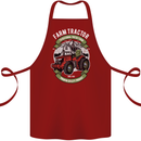 Farm Tractor Farming Farmer Cotton Apron 100% Organic Maroon