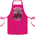 Farm Tractor Farming Farmer Cotton Apron 100% Organic Pink