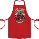 Farm Tractor Farming Farmer Cotton Apron 100% Organic Red