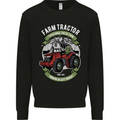 Farm Tractor Farming Farmer Kids Sweatshirt Jumper Black