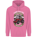 Farm Tractor Farming Farmer Mens 80% Cotton Hoodie Azelea