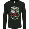 Farm Tractor Farming Farmer Mens Long Sleeve T-Shirt Black
