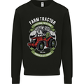 Farm Tractor Farming Farmer Mens Sweatshirt Jumper Black