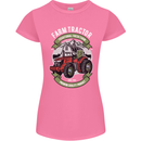 Farm Tractor Farming Farmer Womens Petite Cut T-Shirt Azalea