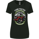 Farm Tractor Farming Farmer Womens Wider Cut T-Shirt Black