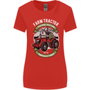 Farm Tractor Farming Farmer Womens Wider Cut T-Shirt Red