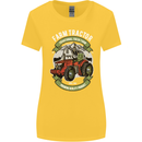 Farm Tractor Farming Farmer Womens Wider Cut T-Shirt Yellow