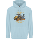 Farming Farm Life is the Best Life Farmer Childrens Kids Hoodie Light Blue