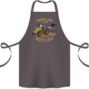 Farming Farm Life is the Best Life Farmer Cotton Apron 100% Organic Dark Grey