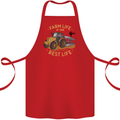 Farming Farm Life is the Best Life Farmer Cotton Apron 100% Organic Red
