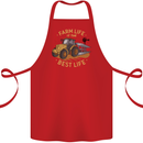 Farming Farm Life is the Best Life Farmer Cotton Apron 100% Organic Red