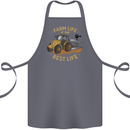 Farming Farm Life is the Best Life Farmer Cotton Apron 100% Organic Steel