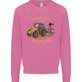 Farming Farm Life is the Best Life Farmer Mens Sweatshirt Jumper Azalea