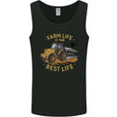 Farming Farm Life is the Best Life Farmer Mens Vest Tank Top Black