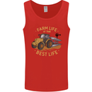 Farming Farm Life is the Best Life Farmer Mens Vest Tank Top Red