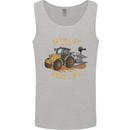Farming Farm Life is the Best Life Farmer Mens Vest Tank Top Sports Grey