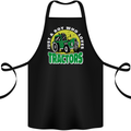 Farming Just a Boy Who Loves Tractors Cotton Apron 100% Organic Black