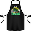 Farming Just a Boy Who Loves Tractors Cotton Apron 100% Organic Black