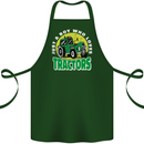 Farming Just a Boy Who Loves Tractors Cotton Apron 100% Organic Forest Green