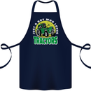 Farming Just a Boy Who Loves Tractors Cotton Apron 100% Organic Navy Blue
