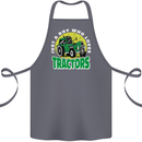 Farming Just a Boy Who Loves Tractors Cotton Apron 100% Organic Steel
