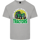 Farming Just a Boy Who Loves Tractors Kids T-Shirt Childrens Sports Grey