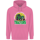 Farming Just a Boy Who Loves Tractors Mens 80% Cotton Hoodie Azelea