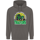 Farming Just a Boy Who Loves Tractors Mens 80% Cotton Hoodie Charcoal
