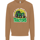 Farming Just a Boy Who Loves Tractors Mens Sweatshirt Jumper Caramel Latte