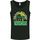 Farming Just a Boy Who Loves Tractors Mens Vest Tank Top Black