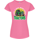 Farming Just a Boy Who Loves Tractors Womens Petite Cut T-Shirt Azalea