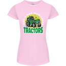 Farming Just a Boy Who Loves Tractors Womens Petite Cut T-Shirt Light Pink