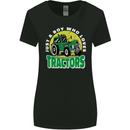 Farming Just a Boy Who Loves Tractors Womens Wider Cut T-Shirt Black