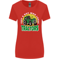 Farming Just a Boy Who Loves Tractors Womens Wider Cut T-Shirt Red