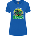 Farming Just a Boy Who Loves Tractors Womens Wider Cut T-Shirt Royal Blue