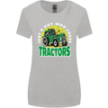 Farming Just a Boy Who Loves Tractors Womens Wider Cut T-Shirt Sports Grey