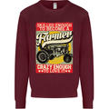Farming Skilled Enough to Be a Farmer Kids Sweatshirt Jumper Maroon