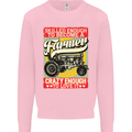 Farming Skilled Enough to Be a Farmer Mens Sweatshirt Jumper Light Pink