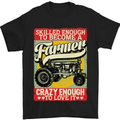 Farming Skilled Enough to Be a Farmer Mens T-Shirt Cotton Gildan Black