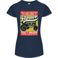 Farming Skilled Enough to Be a Farmer Womens Petite Cut T-Shirt Navy Blue