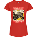 Farming Skilled Enough to Be a Farmer Womens Petite Cut T-Shirt Red