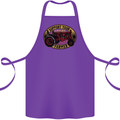Farming Support Your Local Farmer Cotton Apron 100% Organic Purple