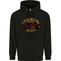 Farming Support Your Local Farmer Mens 80% Cotton Hoodie Black