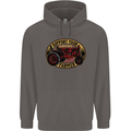 Farming Support Your Local Farmer Mens 80% Cotton Hoodie Charcoal
