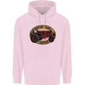 Farming Support Your Local Farmer Mens 80% Cotton Hoodie Light Pink