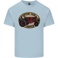Farming Support Your Local Farmer Mens Cotton T-Shirt Tee Top Light Blue